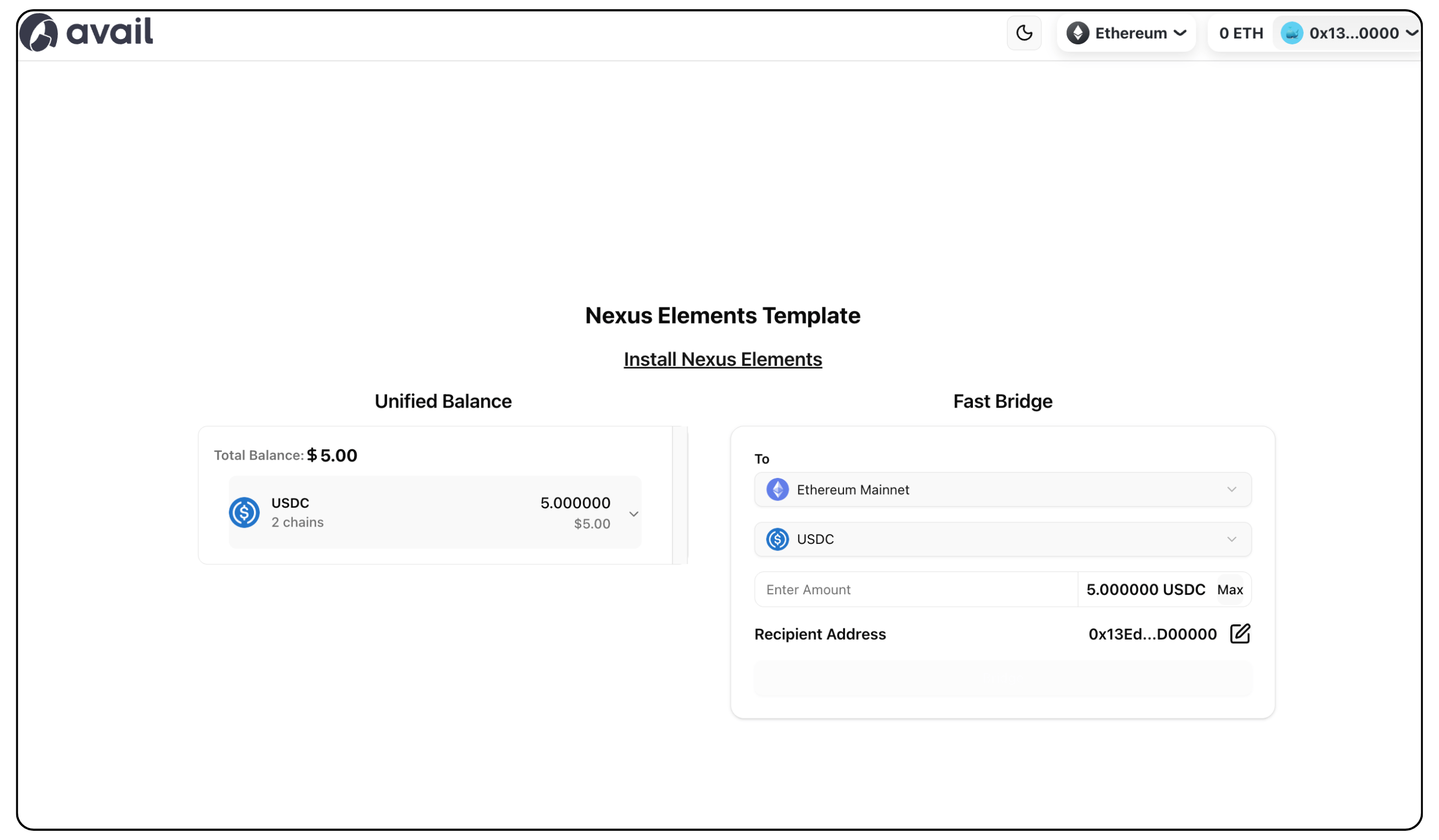 Nexus Elements Quickstart 1